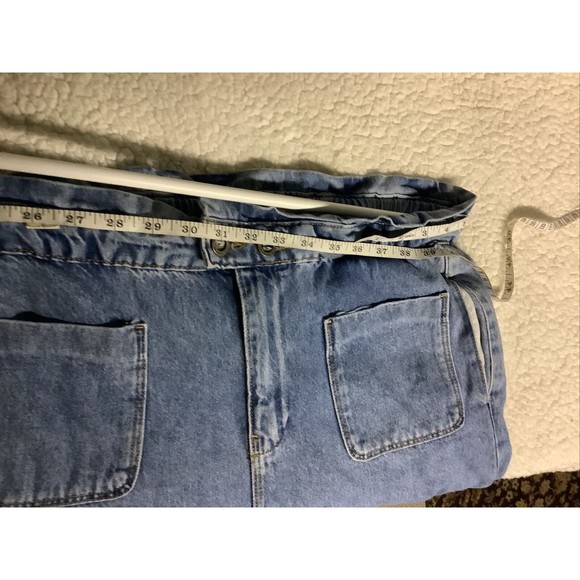 SOLD - ZARA BAGGY PAPERBAG JEANS | Slash Pockets | Size 6 - Picture 6 of 12